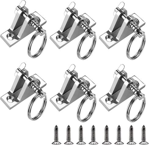 SHENGHUISS Bimini Top Deck Hinge with Quick Release pin 316 Stainless Steel Marine Bimini Top Fitting 90° Hardware with Installation Screws (2 Pack) in Saudi Arabia