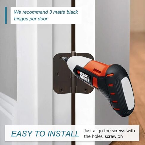 18 حزمة من مفصلات الأبواب مقاس 3.5 بوصة مفصلات نحاسية عتيقة مدورة بزوايا نصف قطرها 5/8 بوصة لغرفة النوم السكنية القياسية ومفصلات أجهزة الباب الداخلي in Kuwait