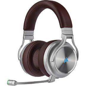 Corsair Virtuoso RGB Wireless SE Gaming Headset - High-Fidelity 7.1 Surround Sound W/Broadcast Quality Microphone, Memory Foam Earcups, 20 Hour Battery Life, Works w/PC, PS5, PS4 - Espresso (Renewed) in Kuwait