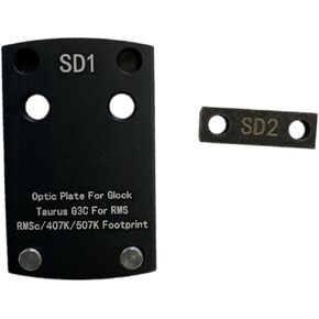 لوحة تركيب بصرية ADE لجهاز Glock (غير MOS، شريحة غير ما بعد البيع)، Taurus GX4، G3C، Canik TP9SF - متوافقة مع Holosun 407K/507K/EPS Carry، Sig Romeo Zero، Shield RMS، ADE Spike/Nuwa، Swampfox Red Dot in Kuwait