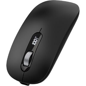 Wireless Bluetooth Mouse, Bluetooth 5.0/4.0 & 2.4G Tri-Mode, Type-C Rechargeable with LED Screen Display, Ergonomic Silent Click for Laptop/PC/Tablet, Multi-Device & Office Use in Saudi Arabia