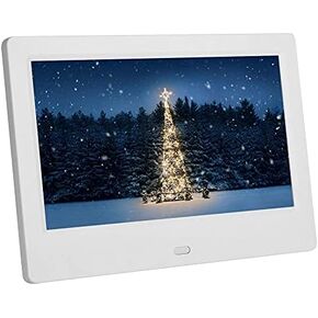 إطار صور رقمي مقاس 7 بوصة، شاشة LED مقاس 800 × 480، يدعم الفيديو والساعة والتقويم وتشغيل MP3، ويأتي مع جهاز تحكم عن بعد. in Kuwait
