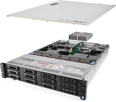 خادم TechMikeNY 12-Bay LFF 2X E5-2620v4 2.10 جيجا هرتز 16-Core 64GB RAM PowerEdge R730xd (متجدد) in Saudi Arabia