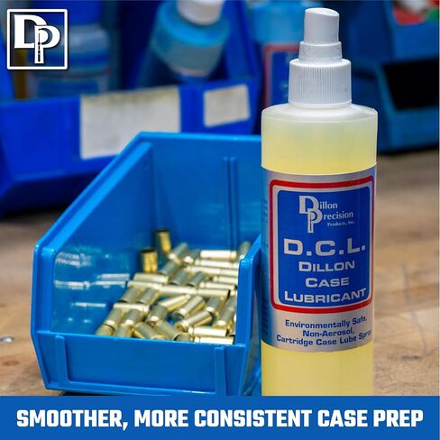 Dillon Precision Case Lubricant - رذاذ غير بخاخ للعلب النحاسية | تركيبة تعتمد على اللانولين للحصول على حجم سلس وإعادة تعبئة متسقة، زجاجة سعة 8 أونصة in Kuwait