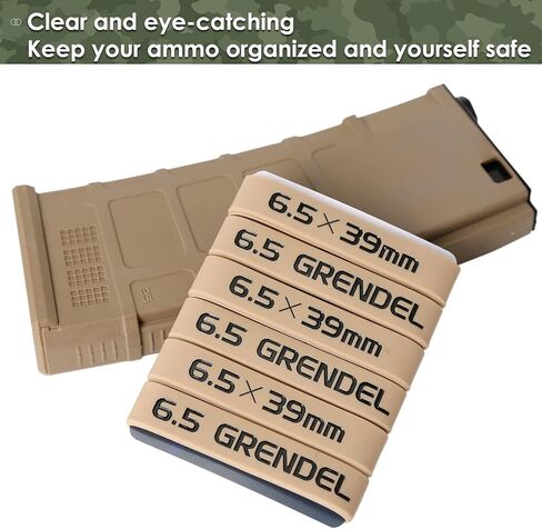 Aolamegs 6.5 Grendel/6.5X39mm Magazine Marking Band 6 Pack in Saudi Arabia