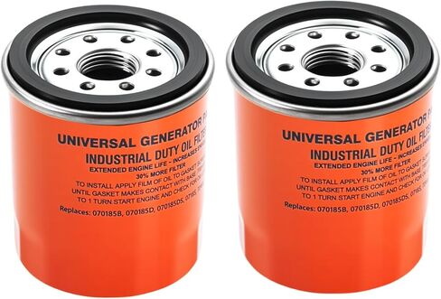 070185BS فلتر الزيت 75 مم استبدال لـ GE-NERAC 070185D 070185DS 070185B 070185 70185 مولد (Orange-1 Pack) in Saudi Arabia