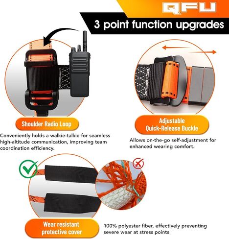 Safety harness fall protection kit, equipped with shock-absorbing ropes, full-body safety harness for roof work in Saudi Arabia