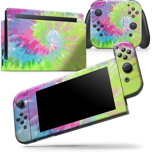 Design Skinz - Compatible with Nintendo DSi XL - Skin Decal Protective Scratch-Resistant Removable Vinyl Wrap Cover - Spiral Tie Dye V7 in Saudi Arabia