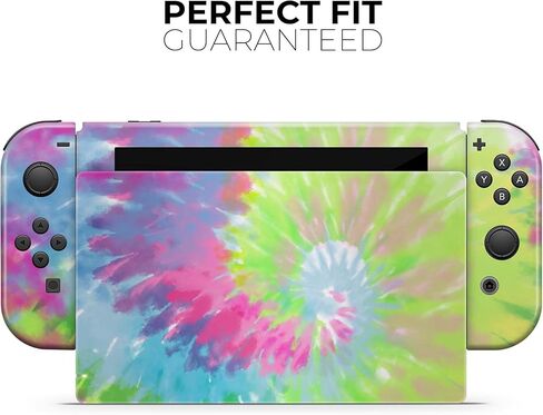Design Skinz - Compatible with Nintendo DSi XL - Skin Decal Protective Scratch-Resistant Removable Vinyl Wrap Cover - Spiral Tie Dye V7 in Saudi Arabia