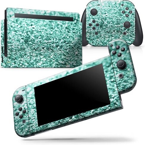 Design Skinz - Compatible with Nintendo DSi XL - Skin Decal Protective Scratch-Resistant Removable Vinyl Wrap Cover - Aqua Green Glimmer in Saudi Arabia