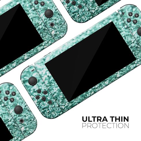 Design Skinz - Compatible with Nintendo DSi XL - Skin Decal Protective Scratch-Resistant Removable Vinyl Wrap Cover - Aqua Green Glimmer in Saudi Arabia
