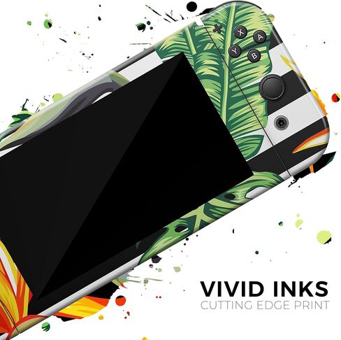 Design Skinz - متوافق مع Nintendo DSi XL - غطاء حماية من الفينيل مقاوم للخدش وقابل للإزالة - شريط استوائي حيوي v1 in Saudi Arabia