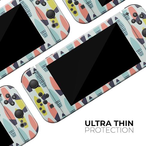 Design Skinz - متوافق مع Nintendo Switch Dock فقط - غطاء حماية من الفينيل مقاوم للخدش وقابل للإزالة - نمط لوح ركوب الأمواج ملون نابض بالحياة in Saudi Arabia