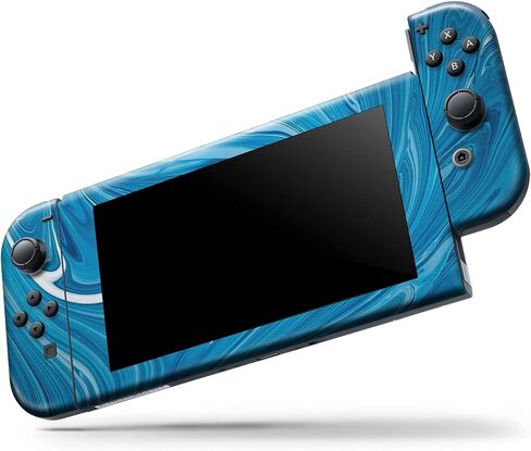 Design Skinz - متوافق مع Nintendo DSi XL - غطاء حماية من الفينيل مقاوم للخدش وقابل للإزالة - لون أزرق سائل in Saudi Arabia