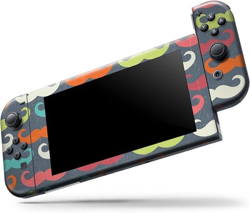 Design Skinz - متوافق مع Nintendo DSi XL - غطاء حماية من الفينيل مقاوم للخدش وقابل للإزالة - نمط شارب مخدوش ملون in Saudi Arabia