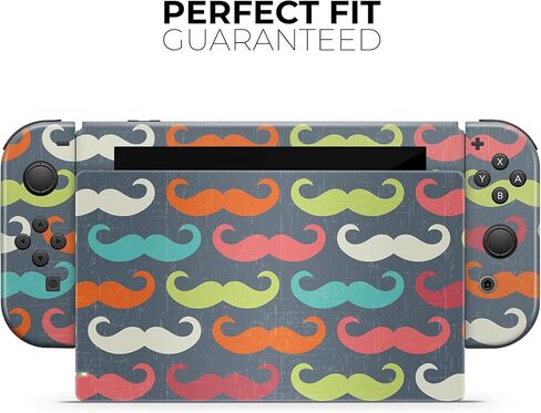 Design Skinz - متوافق مع Nintendo DSi XL - غطاء حماية من الفينيل مقاوم للخدش وقابل للإزالة - نمط شارب مخدوش ملون in Saudi Arabia