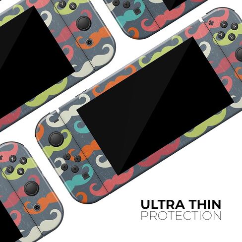 Design Skinz - متوافق مع Nintendo DSi XL - غطاء حماية من الفينيل مقاوم للخدش وقابل للإزالة - نمط شارب مخدوش ملون in Saudi Arabia