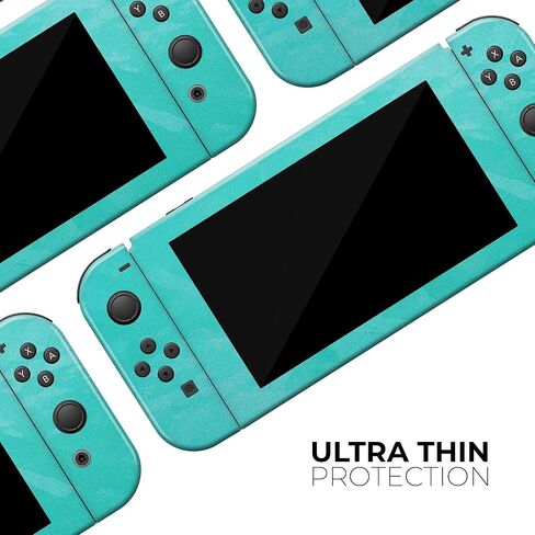 Design Skinz - Compatible with Nintendo DSi XL - Skin Decal Protective Scratch-Resistant Removable Vinyl Wrap Cover - Subtle Neon Turquoise Surface in Saudi Arabia