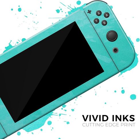 Design Skinz - Compatible with Nintendo DSi XL - Skin Decal Protective Scratch-Resistant Removable Vinyl Wrap Cover - Subtle Neon Turquoise Surface in Saudi Arabia
