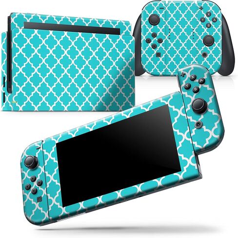 Design Skinz - Compatible with Nintendo DSi XL - Skin Decal Protective Scratch-Resistant Removable Vinyl Wrap Cover - Morocan Teal Pattern in Saudi Arabia