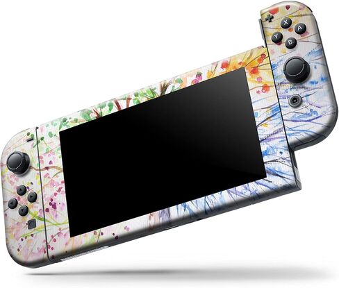 Design Skinz - متوافق مع Nintendo DSi XL - غطاء حماية من الفينيل مقاوم للخدش وقابل للإزالة - شجرة زاهية بالألوان المائية in Saudi Arabia