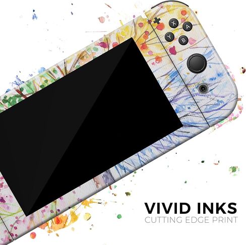 Design Skinz - متوافق مع Nintendo DSi XL - غطاء حماية من الفينيل مقاوم للخدش وقابل للإزالة - شجرة زاهية بالألوان المائية in Saudi Arabia