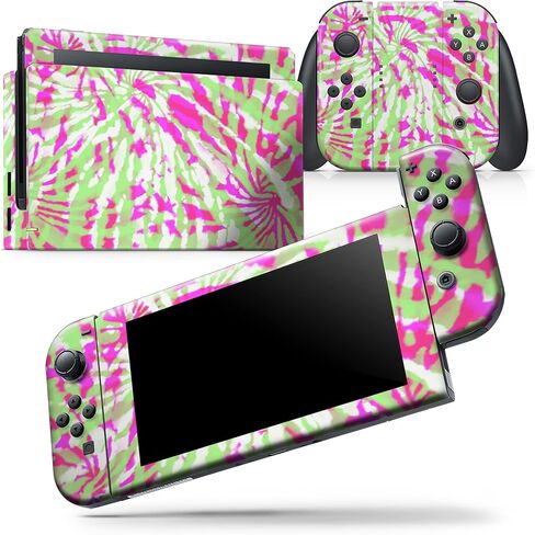 Design Skinz - Compatible with Nintendo DSi XL - Skin Decal Protective Scratch-Resistant Removable Vinyl Wrap Cover - Spiral Tie Dye V4 in Saudi Arabia