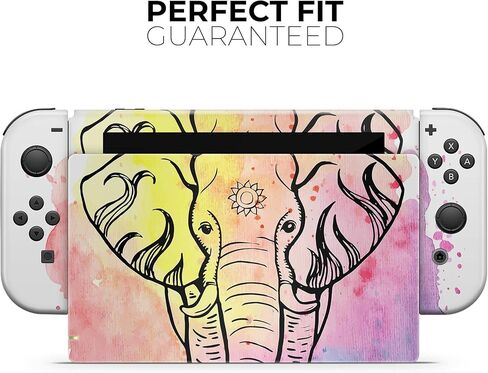 Design Skinz - متوافق مع Nintendo DSi XL - غطاء حماية من الفينيل قابل للإزالة ومقاوم للخدش - ألوان مائية للفيل المقدس in Saudi Arabia