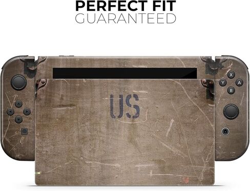 Design Skinz - Compatible with Nintendo DSi XL - Skin Decal Protective Scratch-Resistant Removable Vinyl Wrap Cover - Distressed US Military Chest in Saudi Arabia