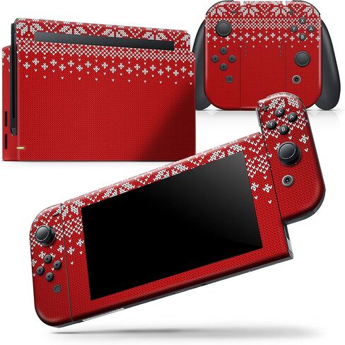 Design Skinz - متوافق مع Nintendo DSi XL - غطاء حماية من الفينيل مقاوم للخدش وقابل للإزالة - سترة عيد الميلاد القبيحة المحبوكة V4 in Saudi Arabia
