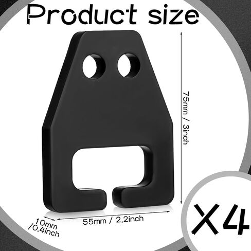 Zonon 4 قطع T Post Target Hanger، شماعة الهدف الفولاذية للرماية، تناسب 1.25 بوصة أو 1.33 بوصة T-Post، مصنوعة من مادة Ar500 مع طلاء مسحوق، سلسلة تعليق مزدوجة الأطراف، حوامل تجميع الأنابيب DIY in Saudi Arabia