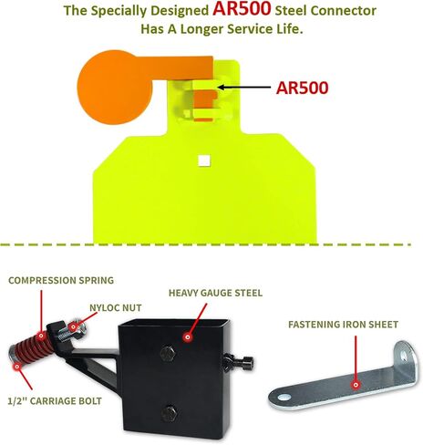Highwild AR500 Steel Hostage Reactive Shooting Target 3/8" Thick Torso Targets with 2x4 Target Hanger in Saudi Arabia