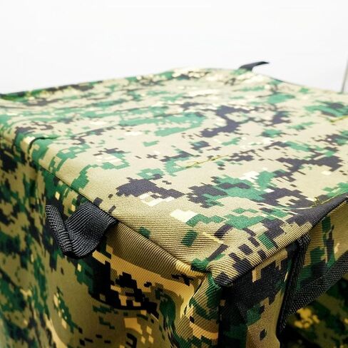 Digital Camouflage Slingshot Target Box, 40CM x 40CM x 40CM,Military Style Shooting Practice Cube with Mesh Panel, Green and Tan, Size:L in Saudi Arabia