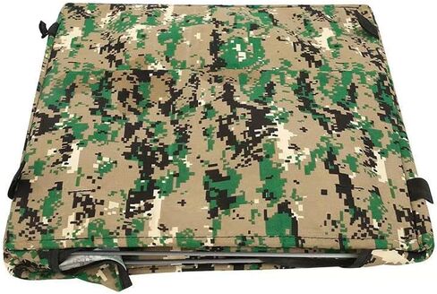 Digital Camouflage Slingshot Target Box, 40CM x 40CM x 40CM,Military Style Shooting Practice Cube with Mesh Panel, Green and Tan, Size:L in Saudi Arabia