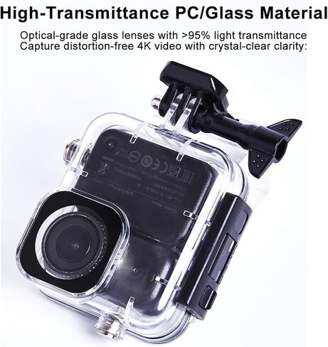 حافظة مقاومة للماء بطول 60 مترًا لـ DJI Osmo Nano، غطاء حماية لكاميرا الحركة PC من الزجاج المقسى الشفاف لملحقات DJI Osmo Nano ﻿ in Kuwait