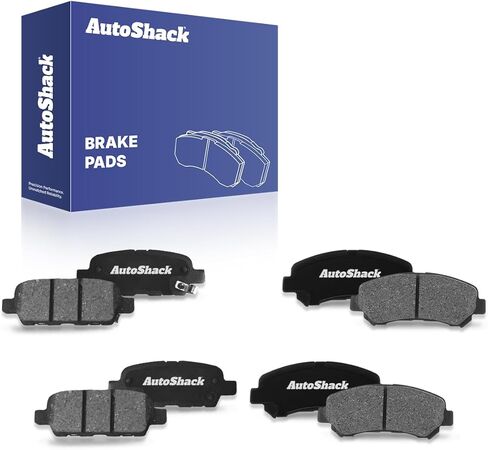 منصات فرامل السيراميك الأمامية والخلفية Autoshack تم تعيينها 8pcs باستبدال لعام 2007 2008 2009 2010 2010 2011 2012 Nissan Sentra 2008-2013 Rogue 2014-2015 Rogue Select 2014-2017 Juke 1.6L 2.5L AWD FWD SCD1338-1288888 in Saudi Arabia