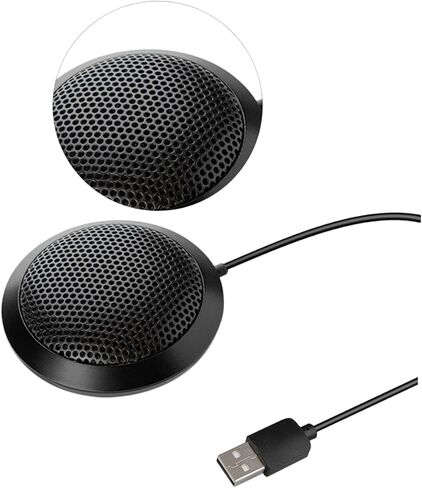 ميكروفون DOITOOL USB لسطح المكتب، ميكروفون مكثف متعدد الاتجاهات مع تقليل الضوضاء، صوت واضح، بلاستيك معدني لتسجيل كلام الألعاب in Saudi Arabia