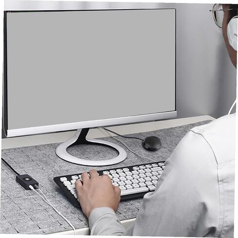 ميكروفون DOITOOL USB لسطح المكتب، ميكروفون مكثف متعدد الاتجاهات مع تقليل الضوضاء، صوت واضح، بلاستيك معدني لتسجيل كلام الألعاب in Saudi Arabia