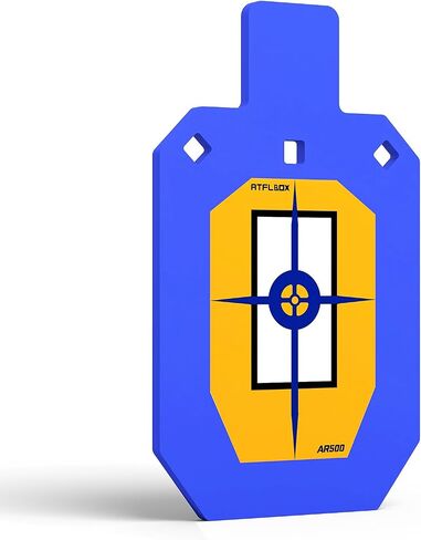 Atflbox AR500 Steel Target for Shooting, 1/2 inch Thick Metal Target with Mounting Kit, High Caliber Gong Silhouette Metal Targets for Precision Shooting in Saudi Arabia