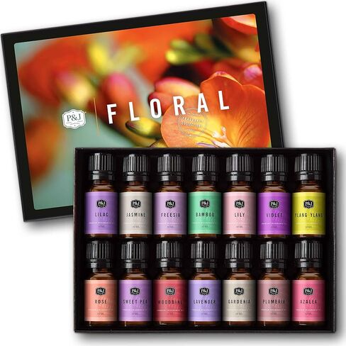 P&J Fragrance Oil Afternoon Tea Set | Fig, White Tea, Green Tea, Sugar Cookies, Cucumber Melon, and Berries & Cream Candle Scents for Candle Making, Freshie Scents, Soap Making Supplies in Saudi Arabia