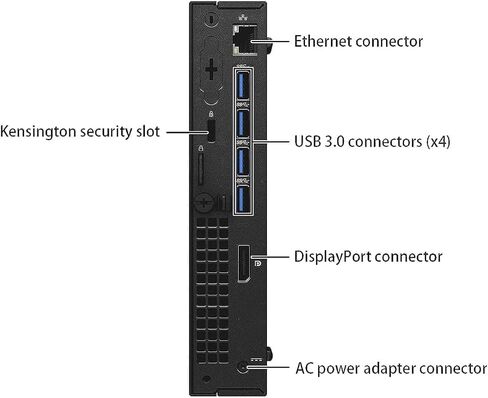 كمبيوتر مكتبي صغير Dell Optiplex 7040، Core i7-6700 3.4 جيجا هرتز-4.0 جيجا هرتز، ذاكرة الوصول العشوائي 16 جيجا، 512 جيجا SSD، لوحة مفاتيح، ماوس، USB WiFi+BT، Windows 11 Pro 64 بت متعدد اللغات (متجدد) in Saudi Arabia