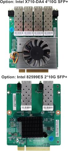 Fanless Mini PC 8505 with DDR5 M.2 Nvme 4*i226 2.5G LAN,USB,HDMI,DP,Type-c,Intel X710 4 * 10G SFP+,WiFi,Micro Router Appliance, AES-NI, OPNsense,NO RAM NO SSD in Kuwait