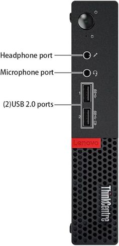 كمبيوتر لينوفو ثينك سنتر M710q ميني تايني بيزنس المكتبي، ويندوز 11 برو، كور i5-6500T، ذاكرة وصول عشوائي 16 جيجا، 256 جيجا اس اس دي، لوحة مفاتيح، ماوس، منفذ عرض، واي فاي (متجدد) in Saudi Arabia