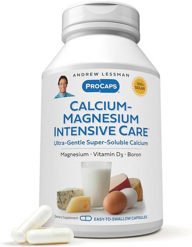Andrew Lessman Calcium Magnesium Intensive Care 60 Capsules – Bone and Skeleton Health Essentials. Easy to Swallow Capsules with Super Soluble Fine Powder. Gentle to Even The Most Sensitive Stomachs in Saudi Arabia