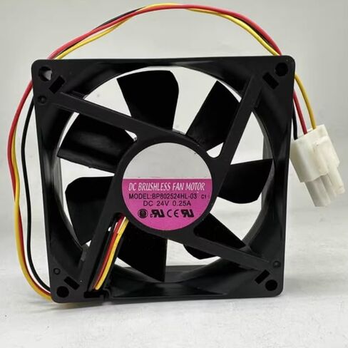 BP802524HL-03 DC 24V 0.25A 80x80x25mm 3-Wire Cooling Fan in Saudi Arabia
