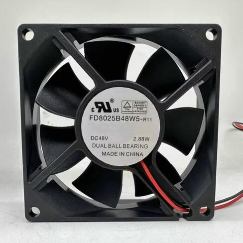 FD8025B48W5-R11 DC 48V 2.88W 80x80x25mm 2-Wire Cooling Fan in Saudi Arabia