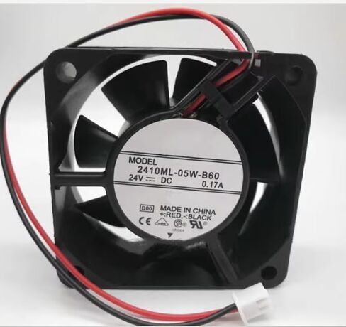 2410ML-05W-B60 DC 24V 0.17A 60x60x25mm مروحة تبريد بسلكين in Saudi Arabia