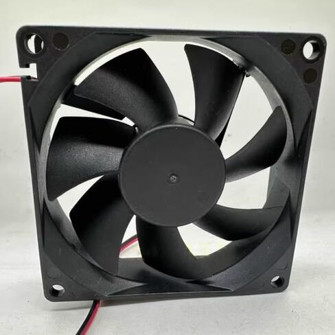 AS8025L12 DC 12V 0.12A 80x80x25mm 2-Wire Cooling Fan in Saudi Arabia