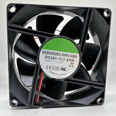 EE80252B2-000U-AB9 DC 24V 1.40W 80x80x25mm مروحة تبريد بسلكين in Saudi Arabia