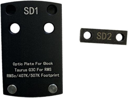 لوحة تركيب بصرية ADE لجهاز Glock (غير MOS، شريحة غير ما بعد البيع)، Taurus GX4، G3C، Canik TP9SF - متوافقة مع Holosun 407K/507K/EPS Carry، Sig Romeo Zero، Shield RMS، ADE Spike/Nuwa، Swampfox Red Dot in Kuwait